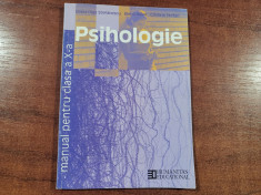 Psihologie.Manual pentru clasa a X a de Doina-Olga Stefanescu,E.Balan, C.Stefan foto