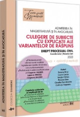 Admiterea in magistratura si in avocatura. Drept procesual civil - Roxana Dan - Editura Universul Juridic