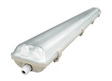 Corp neon neechipat pentru tuburi LED T8 G13 la ambele capete 2x150cm ABS si policarbon 230V IP65