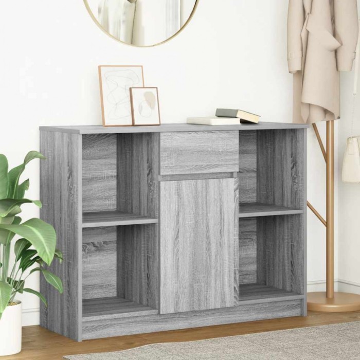 vidaXL Bufetă cu sertar Gri Sonoma 101x35x76 cm Lemn prelucrat 861567