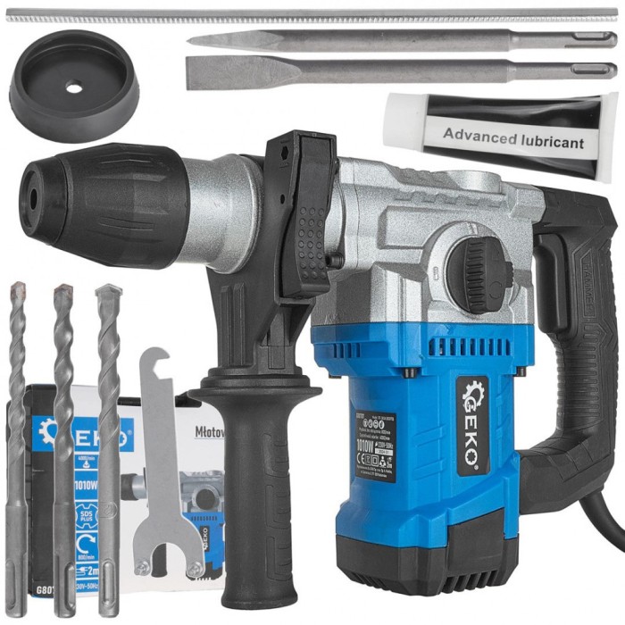 Ciocan rotopercutor SDS+, 1010 W, 4J, Geko G80707