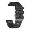 Curea silicon compatibila Garmin Quatix 3, 26mm, Negru, Very Dream