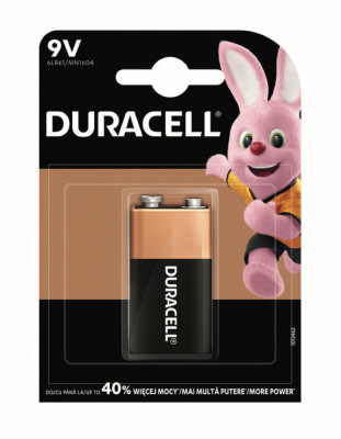 Baterie Duracell Basic 9V 6F22 6LR61 alcalina set 1 buc. foto