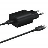 Cumpara ieftin Incarcator Retea Samsung USB C cu cablu USB C QC 3.0 25W Negru