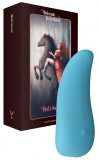 Vibrator ThrillLeaf FairyGasm, 10 Moduri Vibratii, Silicon, USB, Albastru, 9.8 cm