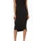 Rochie midi pentru femei The Drop Amelia, negru, XXL - OUTLET
