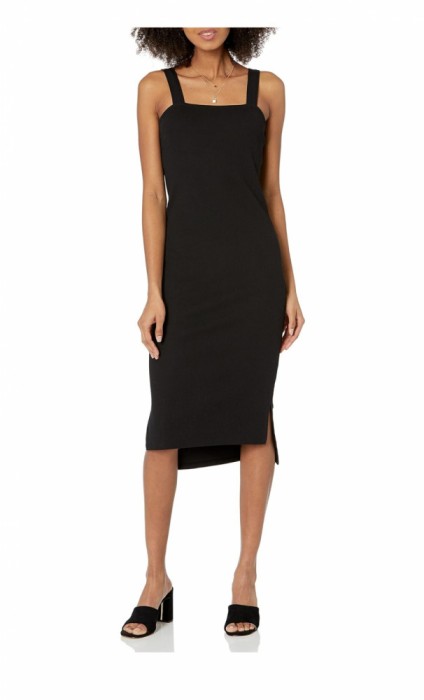 Rochie midi pentru femei The Drop Amelia, negru, XXL - OUTLET