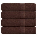 VidaXL Prosoape de duș 4 buc maro 70x140 cm 360 g/m&sup2; 100% bumbac