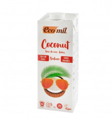 Bautura vegetala bio de cocos, fara zahar, 1000ml Ecomil foto