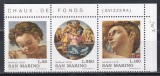 San Marino 1975 - Crăciun - Picturi de Michelangelo, Staif, MNH