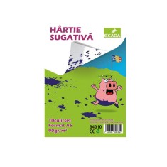 Hartie Sugativa A5 Ecada, 10 Coli/Top, 90 g/m?, Culoare Alba, Hartie Sugativa Cerneala, Foi Sugative Cerneala, Hartie Sugativa A5 pentru Scoala, Harti foto