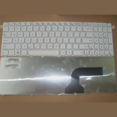 Tastatura laptop noua ASUS G73 K52 White Frame White US foto