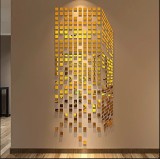 Set Oglinzi Design Patrat - Oglinzi Decorative Acrilice 4/4 Gold 100 buc