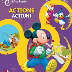 Disney English. Actions / Acţiuni. My first steps into English - Hardcover - Disney - Litera mică