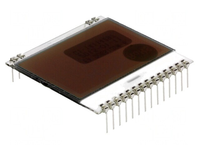 Afişaj LCD grafic 102x64 FSTN Positive 39x38,1mm 14 PIN
