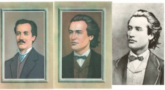 Set 3 cărți poștale MIHAI EMINESCU (per. comunistă - necirculate)
