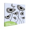 Tablou Fosforescent Flori Spatiale 50x50 cm, Canvas, Decoratiune Casa, Tablou Luminos Noapte