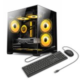 Sistem Desktop PC Gaming OptimX AMBRA Phoenix cu procesor Intel&reg; Core&trade; i7 9700F, 16GB DDR4, 480Gb SSD, Nvidia RTX 3050 6Gb GDDR6 , Cadou kit tastatura