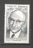 Franta.1975 12 ani moarte R.Schuman-om politic XF.385, Nestampilat