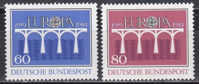 Germania 1984 - EUROPA - Poduri - A 25-a aniversare a C.E.P.T., MNH foto