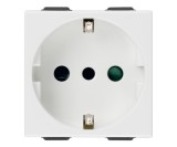 Priza schuko standard german-italian 2M Vimar Neve alb 09209