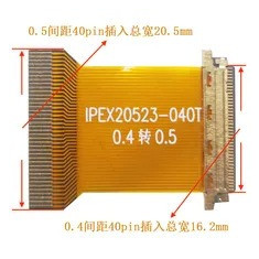 Cablu adaptor EDP LVDS de la 0.4 la 0.5mm 40 Pin cod produs IPEX-20523-040T