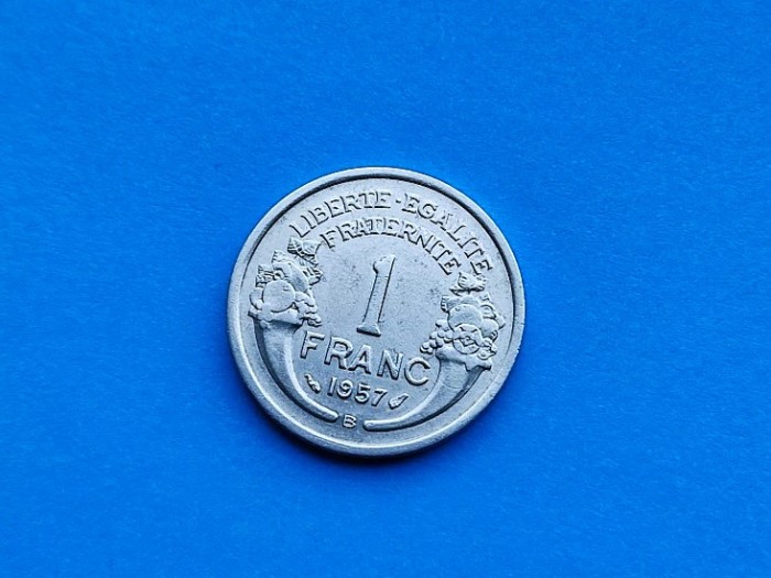 1 Franc 1957 lit. B -Franta-stare buna