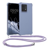 Husa Kwmobile pentru Motorola Edge 40 Neo, Mov, Silicon, KWM000022NX001C, Textil, Carcasa