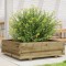 vidaXL Jardinieră de grădină, 80x80x26,5 cm, lemn de pin impregnat 847312