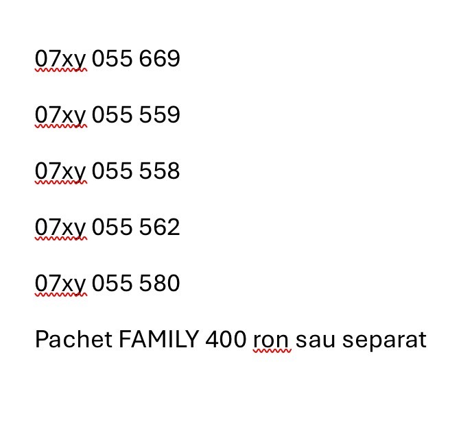 Cartele numere ușoare consecutive