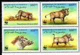 DJIBOUTI 2000, Fauna - WWF, serie neuzată, MNH, Nestampilat