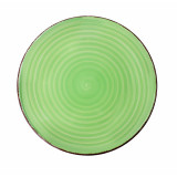 Set 6 farfurii pentru desert Gala Heinner, 19 cm, ceramica, Verde