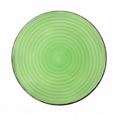 Set 6 farfurii pentru desert Gala Heinner, 19 cm, ceramica, Verde foto