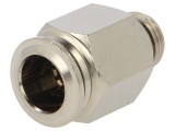 Racord push-in 1/4 alamă nichelată 20bar