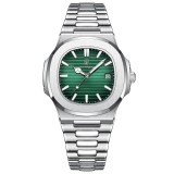 Cumpara ieftin Ceas de mana Poedagar Quartz Casua Otel Analog Fashion Argintiu Verde