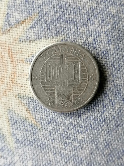 MONEDA 1000 lei 2002 ROM&Acirc;NIA. 1