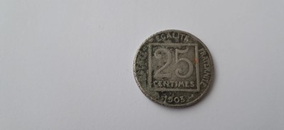 25 centimes 1903 foto