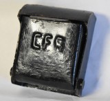 Scrumiera metalica veche de vagon / tren CFR - cca.1950-1960 - tematica feroviara