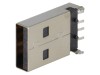 Conector USB A SMT Orizontal, 4 Pini, USB 2.0, Mufa PCB, Lumberg