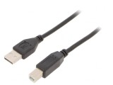 Cablu USB 2.0 A-B 1,5m Negru, Gembird