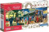 Puzzle Panoramic 1000 piese Christmas Santa Express Locomotive, Clementoni