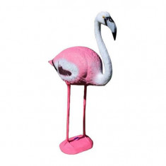 Decoratiune gradina, plastic, flamingo, 22x60x93 cm foto