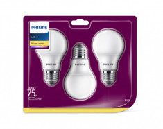 SET 3 BECURI PHILIPS E27 8718699616045 foto