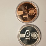 Di.70. Set Moneda Argint - 10 Lei 2009, si moneda Tambac 1 Leu NICOLAE BALCESCU, 190 de ani de la nastere