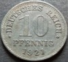 Moneda istorica 10 PFENNIG - GERMANIA, anul 1921 *cod 4621 = excelenta!, Europa