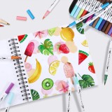 Caiet de schite - Ohuhu Spiral-Bound Marker Pad for Alcohol Markers, 29.7x42cm | Ohuhu