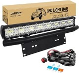 Proiector LED alb 6000K cu cablaj 12 V SUV, ATV, camion, mașină, vehicule 4x4,