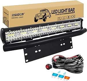 Proiector LED alb 6000K cu cablaj 12 V SUV, ATV, camion, mașină, vehicule 4x4,