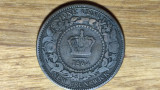 Cumpara ieftin Canada provincii - raritate bronz - 1 cent 1864 New Brunswick - Victoria tanara!, America de Nord