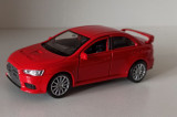 Macheta Mitsubishi Lancer Evo 8 2003 rosu - Welly 1/36, 1:32